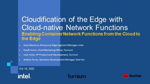 Cloudification of the Edge with Cloud-native Network Functions